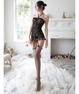 Sextoys, sexshop, loveshop, lingerie sexy : Deguisement Femme sexy : Costume sexy Léopard S/M
