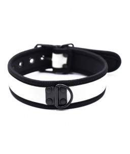 Sextoys, sexshop, loveshop, lingerie sexy : Colliers BDSM : Collier BDSM néoprène Blanc