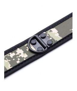 Sextoys, sexshop, loveshop, lingerie sexy : Colliers BDSM : Collier BDSM néoprène Camouflage