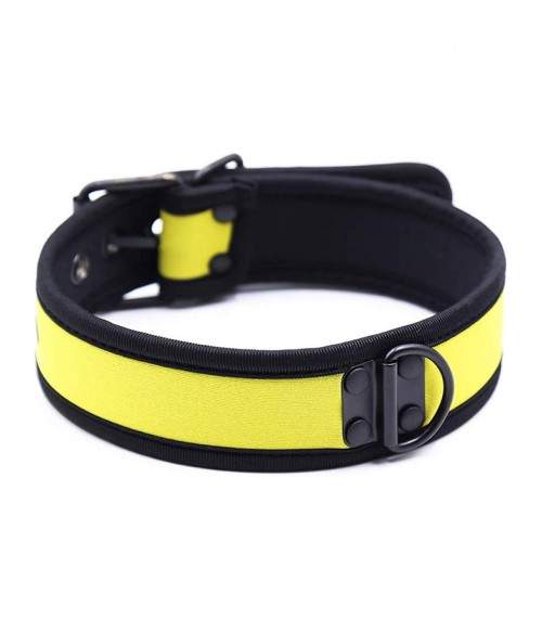 Sextoys, sexshop, loveshop, lingerie sexy : Colliers BDSM : Collier BDSM néoprène Jaune