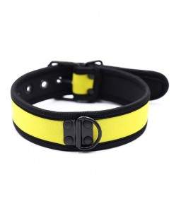 Sextoys, sexshop, loveshop, lingerie sexy : Colliers BDSM : Collier BDSM néoprène Jaune