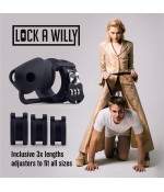 Sextoys, sexshop, loveshop, lingerie sexy : Cages de chasteté : Cage de chasteté pour homme - Lock a willy