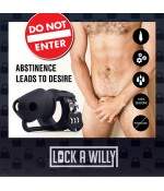 Sextoys, sexshop, loveshop, lingerie sexy : Cages de chasteté : Cage de chasteté pour homme - Lock a willy