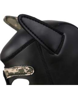 Sextoys, sexshop, loveshop, lingerie sexy : Cagoules SM : Cagoule chien bdsm militaire