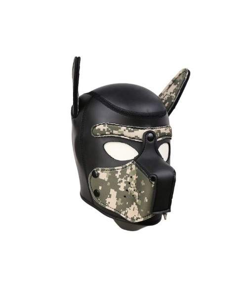 ❤ Cagoules SM - Cagoule bdsm masque de chien noir et rouge