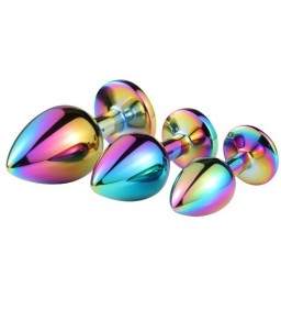 Sextoys, sexshop, loveshop, lingerie sexy : Rosebud - bijou anal : Bijou anal Rosebud Rainbow SMALL Arc en ciel