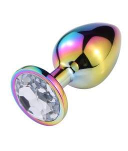 Sextoys, sexshop, loveshop, lingerie sexy : Rosebud - bijou anal : Bijou anal Rosebud Rainbow SMALL Diamant