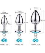 Rosebud avec perle et laisse LARGE Rouge