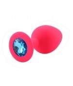 Rosebud silicone rose bijou bleu clair SMALL