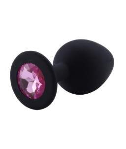 Sextoys, sexshop, loveshop, lingerie sexy : Rosebud - bijou anal : Rosebud silicone noir bijou rose SMALL