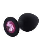 Rosebud silicone noir bijou rose SMALL