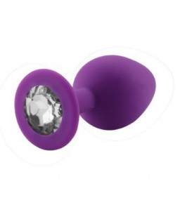 Rosebud silicone violet bijou blanc SMALL