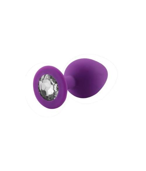 Rosebud silicone violet bijou blanc SMALL
