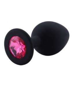 Sextoys, sexshop, loveshop, lingerie sexy : Rosebud - bijou anal : Rosebud silicone noir bijou rose foncé SMALL