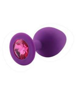 Sextoys, sexshop, loveshop, lingerie sexy : Rosebud - bijou anal : Rosebud silicone violet bijou rose foncé SMALL