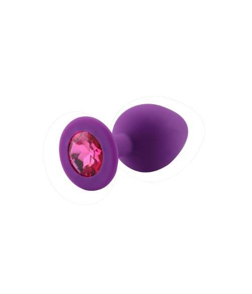 Sextoys, sexshop, loveshop, lingerie sexy : Rosebud - bijou anal : Rosebud silicone violet bijou rose foncé SMALL