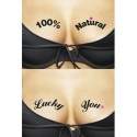 Sextoys, sexshop, loveshop, lingerie sexy : Accessoires Soirée Coquine : Ta-Ta-Toos - 100% Natural & Lucky You Tatouage