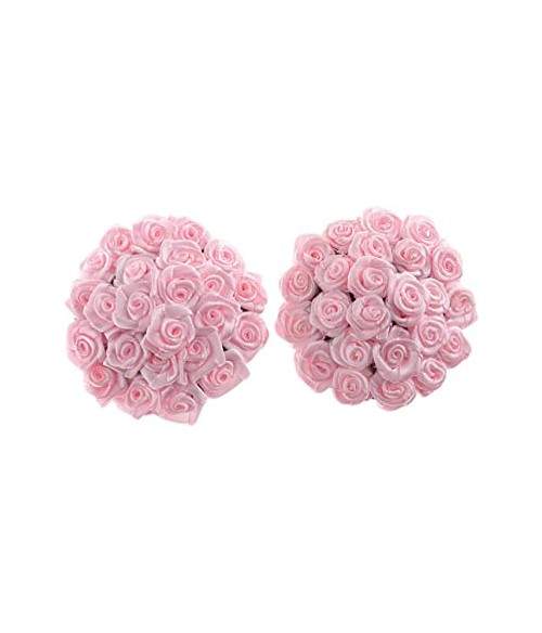 Sextoys, sexshop, loveshop, lingerie sexy : Nippies Cache Seins : Nippies ronds adhésifs bouquet de roses de couleur rose