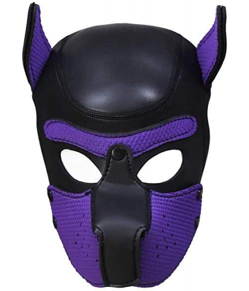 Sextoys, sexshop, loveshop, lingerie sexy : Cagoules SM : Cagoule chien bdsm violet