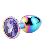 Sextoys, sexshop, loveshop, lingerie sexy : Rosebud - bijou anal : Bijou anal Rosebud Rainbow SMALL Violet clair