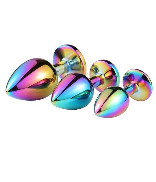 Sextoys, sexshop, loveshop, lingerie sexy : Rosebud - bijou anal : Bijou anal Rosebud Rainbow SMALL noir