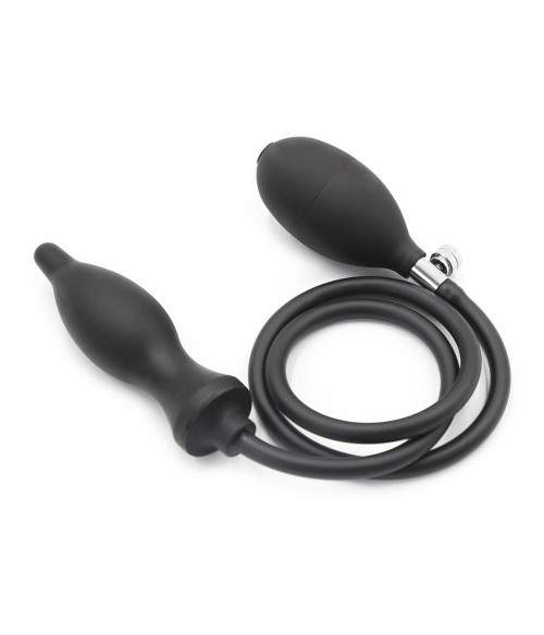 Sextoys, sexshop, loveshop, lingerie sexy : Gode Gonflable : Plug Anal Noir Gonflable - Expandable Butt Plug