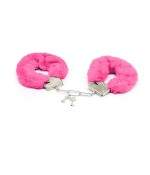 Sextoys, sexshop, loveshop, lingerie sexy : Menottes BDSM : Menottes Fausse Fourrure Rose