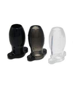 Sextoys, sexshop, loveshop, lingerie sexy : Tunnel anal et plug tunnel : Plug anal creux tunnel noir taille S