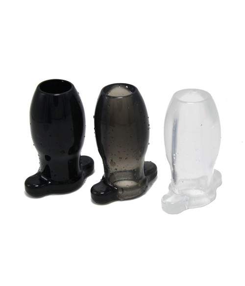 Sextoys, sexshop, loveshop, lingerie sexy : Tunnel anal et plug tunnel : Plug anal creux tunnel transparent taille L