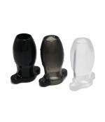Sextoys, sexshop, loveshop, lingerie sexy : Tunnel anal et plug tunnel : Plug anal creux tunnel transparent taille L