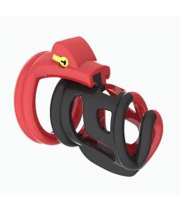 Black and red chastity cage...