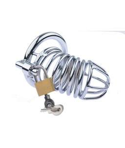 Sextoys, sexshop, loveshop, lingerie sexy : Cages de chasteté : Cage de chasteté acier 45mm BDSM