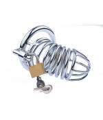 Sextoys, sexshop, loveshop, lingerie sexy : Cages de chasteté : Cage de chasteté acier 45mm BDSM