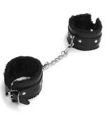 Sextoys, sexshop, loveshop, lingerie sexy : Menottes BDSM : Menottes fourrures noires BDSM