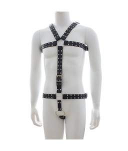 Men's BDSM harness with...