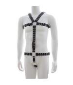 Sextoys, sexshop, loveshop, lingerie sexy : Harnais bdsm : Harnais BDSM homme avec cockring