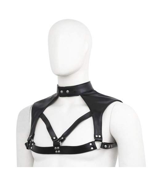 Sextoys, sexshop, loveshop, lingerie sexy : Harnais bdsm : Harnais BDSM homme avec epaulettes