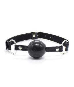 Sextoys, sexshop, loveshop, lingerie sexy : Baillons : Baillon boule silicone noir tendre