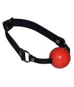 Baillon boule silicone rouge tendre