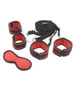 Sextoys, sexshop, loveshop, lingerie sexy : SM Contraintes : Kit attache BDMS rouge