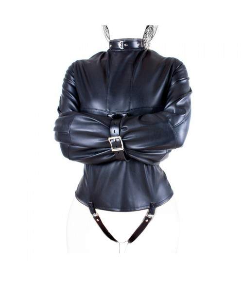 Sextoys, sexshop, loveshop, lingerie sexy : SM Contraintes : Camisole BDSM noire