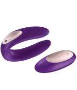 Sextoys, sexshop, loveshop, lingerie sexy : Sextoys luxe : Satisfyer Partner Plus Remote Waterproof violet