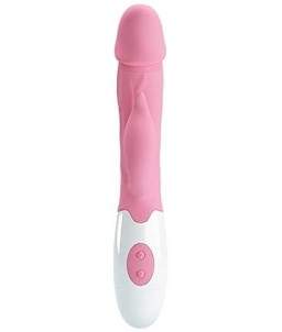 Sextoys, sexshop, loveshop, lingerie sexy : Vibro Rabbit : Vibromasseur Pretty Love en silicone rose Peter