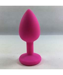 Sextoys, sexshop, loveshop, lingerie sexy : Rosebud - bijou anal : Bijou anal Rosebud silicone rose LARGE bijou bleu foncé