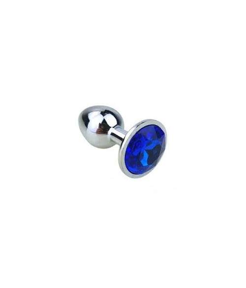 Sextoys, sexshop, loveshop, lingerie sexy : Rosebud - bijou anal : Rosebud Metal bijou bleu foncé taille LARGE