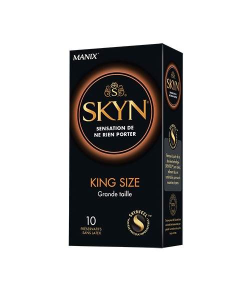 Sextoys, sexshop, loveshop, lingerie sexy : Préservatifs : MANIX preservatifs SKYN KING SIZE X10 sans latex