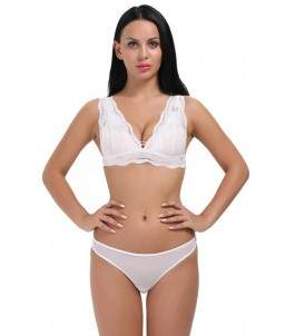 Sextoys, sexshop, loveshop, lingerie sexy : Ensemble lingerie sexy : Ensemble Lingerie sexy blanc dentelle S