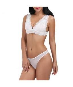 Sextoys, sexshop, loveshop, lingerie sexy : Ensemble lingerie sexy : Ensemble Lingerie sexy blanc dentelle S