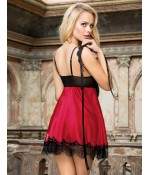 Sextoys, sexshop, loveshop, lingerie sexy : Déshabillés : Ensemble Déshabillé Noir et rouge