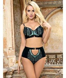 Sextoys, sexshop, loveshop, lingerie sexy : Ensemble lingerie sexy : Ensemble Lingerie bleu et noir sexy